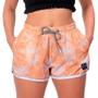 Imagem de Short Cintura Alta Laranja Esporte Verão Premium Resistente