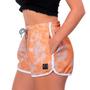 Imagem de Short Cintura Alta Laranja Esporte Verão Premium Resistente