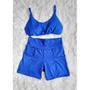 Imagem de Short Com Bolso e Top com bojo Conjunto Academia Fitness