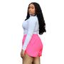 Imagem de Short Curto Leve Com Cordão E Elástico Na Cintura Esportivo E Lazer Tecido Tactel Plus Size - Rosa