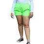 Imagem de Short Curto Leve Com Cordão E Elástico Na Cintura Esportivo E Lazer Tecido Tactel Plus Size - Verde