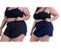 Imagem de Short De Banho Feminino Plus Size Tactel Premium Praia Piscina G1, G2, G3, G4 Kit 2