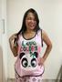 Imagem de Short doll  Regata com silk  PLUS SIZE- Ref. 068 A PV 67% poliéster e 33% viscose