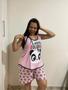 Imagem de Short doll  Regata com silk  PLUS SIZE- Ref. 068 A PV 67% poliéster e 33% viscose
