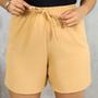 Imagem de Short Duna Feminino Soltinho Cós Alto Com Elástico Plus Size