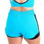 Imagem de Short Duplo Zeiq Azul Turquesa e Preto
