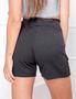 Imagem de Short feminino crepe com cinto embutido modal sofisticada