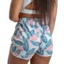 Imagem de Short Feminino Curto Academia Estampado Verão Praia Leve Top