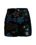 Imagem de Short Feminino Cyclone Veludo Tropical Setas Light