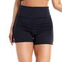 Imagem de Short Feminino Estilo do Corpo com Franzido Lateral Preto