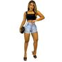 Imagem de Short Feminino Jeans bermuda Jeans Rasgado Feminino