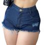 Imagem de Short Feminino Jeans Curto Escuro