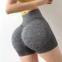 Imagem de Short Feminino para Levantamento de Bumbum, Cintura Alta, Controle de Barriga, Shorts de ioga sem costura