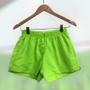 Imagem de Short feminino Tactel Verde Com Bolso Moda Fashion Praia Confortável Moda Verão