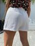 Imagem de Short feminino tendência elástico na cintura bolso linho