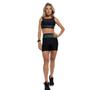 Imagem de Short Fit Feminino com Recortes Preto + Verde Amplifit