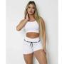 Imagem de Short Fitness Empina Bumbum Off White