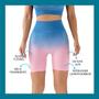 Imagem de Short Flexível Cintura Alta Sem Costura Modelo Feminino Para Academia