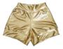 Imagem de Short Infantil Menina Dourado Blogueirinha Mini Diva  Cirrê Importado