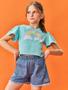 Imagem de Short Infantil Menina Jeans Catavento