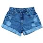 Imagem de Short Jeans Feminino bermuda destroyed Jeans curto