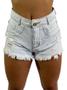 Imagem de Short Jeans Feminino Desfiado Cintura Alta C37