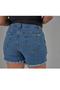 Imagem de Short Jeans Feminino Plus Size com Bordado Manual em Strass e Cristais