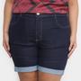 Imagem de Short Jeans Xtra Charm Plus Size + Cinta Modeladora Feminino