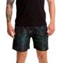 Imagem de Short Masculino com Elástico Estampado Preto com Folhagens Verdes 04000-1074 - Pitt