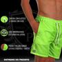 Imagem de Short Masculino Moda Praia Liso Cordao Neon