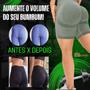 Imagem de Short Modelador Esportivo Yoga Academia Feminina Cintura Alta Elástica Empina Cor Cinza Tamanho Unico 36 ao 44