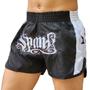 Imagem de Short MuayThai Calção Spank Preto c/Prata