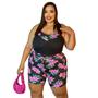 Imagem de Short Plus Size Alfaiataria Com Laço E Bolsos Tecido Soltinho Senhora - BM Modas