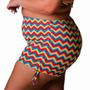 Imagem de Short Plus Size Com Ajuste Lateral Lycra Praia Geometrico