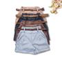 Imagem de Short Plus Size Risca de Giz  Com Cinto e Bolso Barra 0522