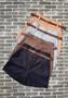 Imagem de Short Plus Size Risca de Giz  Com Cinto e Bolso Barra 0522