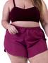 Imagem de Short Praia Plus Size Feminino Tactel Piscina Bermuda Shortinho