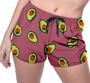 Imagem de Short Praia Shorts Banho Bermuda Verão Abacate Fruta Verde Cartoon 705