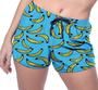 Imagem de Short Praia Shorts Banho Bermuda Verão Banana Cartoon Amarelo 550