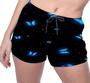 Imagem de Short Praia Shorts Banho Bermuda Verão Borboleta Neon Azul 689