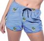 Imagem de Short Praia Shorts Banho Bermuda Verão Coqueiros Listras Mar Oceano Azul 1260