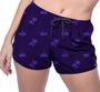 Imagem de Short Praia Shorts Banho Bermuda Verão Coqueiros Navio Roxo 1277