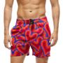 Imagem de Short Praia Shorts Banho Bermuda Verão Corações Cartoon Amor Love Cartonesco 561