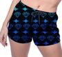 Imagem de Short Praia Shorts Banho Bermuda Verão Diamante Brilho verde Azul 447