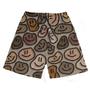 Imagem de Short Praia Shorts Banho Bermuda Verão Emojis Marrom Cartoon 41