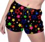 Imagem de Short Praia Shorts Banho Bermuda Verão Estrelas Neon Coloridas 787