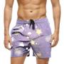 Imagem de Short Praia Shorts Banho Bermuda Verão Estrelas Nuvem Soneca Brilhante 817
