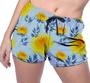 Imagem de Short Praia Shorts Banho Bermuda Verão Flores Pintura Amarelo 1356