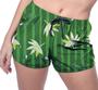 Imagem de Short Praia Shorts Banho Bermuda Verão Folhas Natureza verde Green 1562