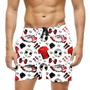 Imagem de Short Praia Shorts Banho Bermuda Verão Futebol Cartoon Chuteira Uniforme 1140